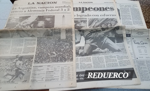 Diario La Nación Argentina Campeón Mundial 86 30/6 Completo