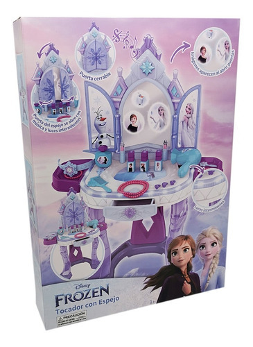 Frozen - Tocador Con Espejo - Vanity - Luces Y Sonido 