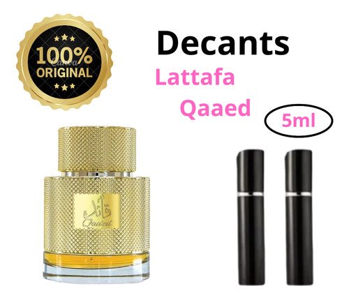 Muestra De Perfume O Decant Lattafa Qaaed Unisex Original 