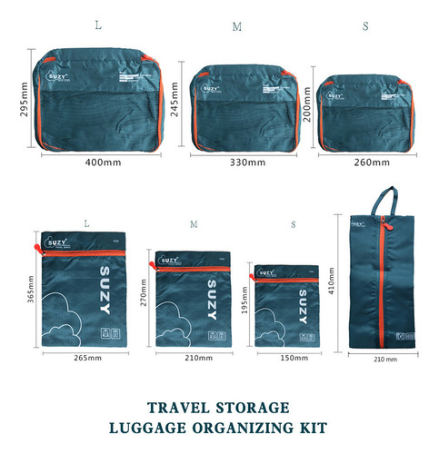 Bolsa De Viaje, Kit De Ropa, Bolsa Ordenada Para Empacar Mal