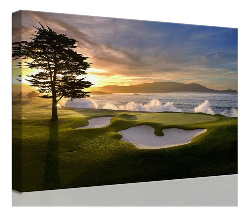 Chenchenart Pebble Beach Golf Course Wall Art Pictures Golf 
