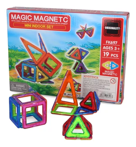 Juego Magnético Imanes Encastrables 19 Piezas-construccion