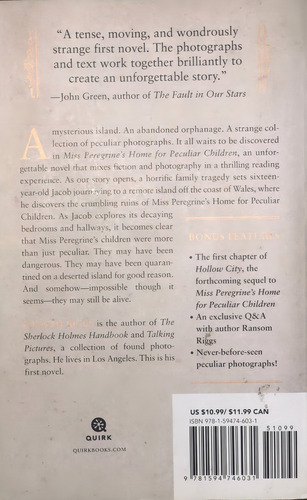 Miss Peregrine's Home For Peculiar Children