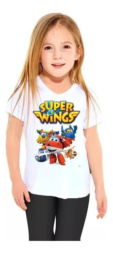 Remera Super Wings Personalizada Serie Aviones6 Unisex