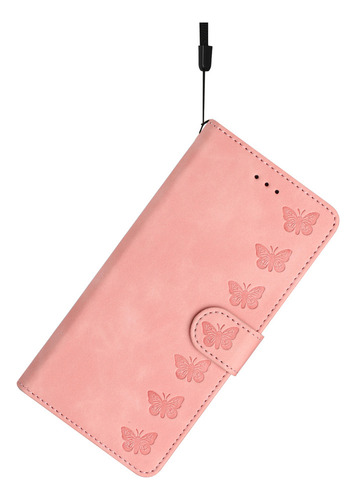 Funda De Piel Tipo Cartera Con Forma De Mariposa For iPhone