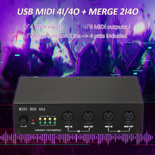 Interfaz Summar Midi Interfaz Midi Midi Midi Box 4x4 Para 4