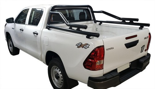 Barra Antivuelco Trabajo Petrolera Accesorios Jorge Cabina Doble Para Toyota Hilux Amarok Ranger S10 Frontier Colocada