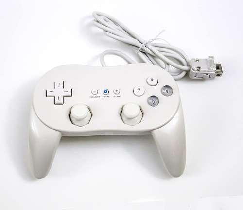 Control Clásico Gamepad Genérico Compatible Wii Alámbrico Color Blanco