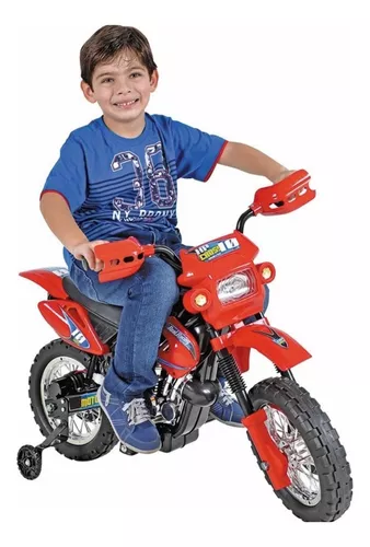 Mini Moto Elétrica Infantil Preta Triciclo Para Crianças Pol - LCG ELETRO