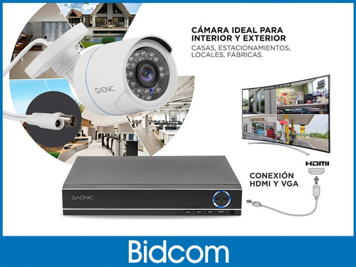Imagen 7 de 10 de Kit De Camaras De Seguridad Dvr 4 Ip P2p Vision Nocturna Hd