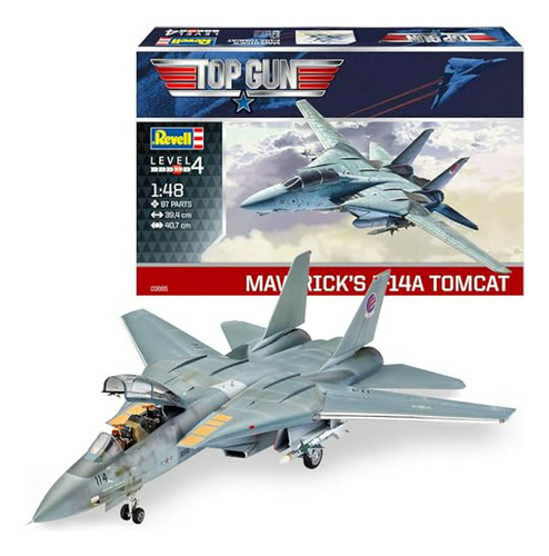 Revell Rv03865 F-14 A Tomcat Top Gun, Kit De Modelo De Plást