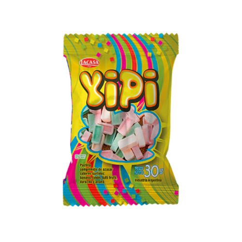 Imagen 3 de 3 de Pastillas Yipi caja de 12 unidades 30gr c/u