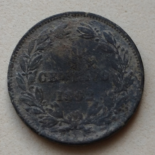 Imagen 1 de 2 de Centavo Monaguero 1862 (ubicado En Caracas)