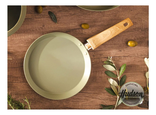 Panquequera Hudson Olive 22 Cm Doble Capa Antiadherente Verde Oliva