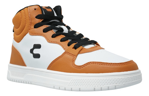 Tenis Urbano Casual Zapatos Hombre Charly 1038120 Naranja