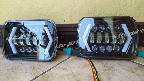 Imagen 10 de 10 de Faros De Led 7x6 Luz Baja/alta, Blanco Drl/ambar Señales