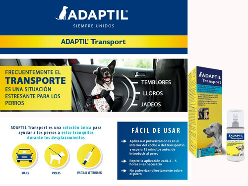 Adaptil Spray Transport Feromona Perros 60ml Seguridad