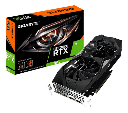Placa De Vídeo Gigabyte Windforce Rtx 2060 12gb Oc (Usado)