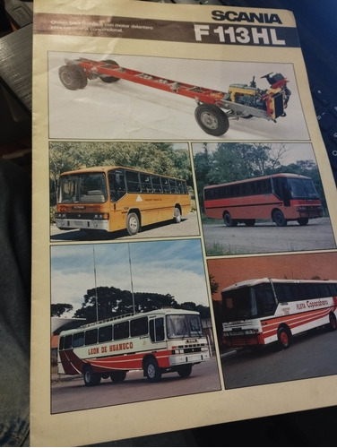 Catálogo Folleto Scania 113 Bus Original Colección Impreso 