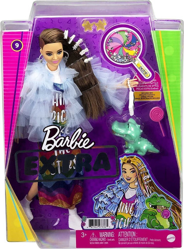 Barbie Extra N°9 Con Accesorios Y Mascota 