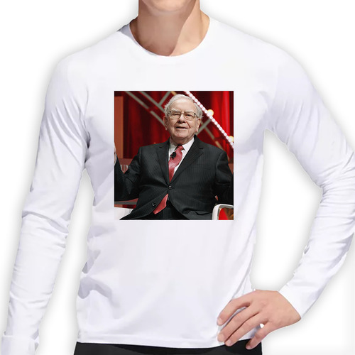 Remera Hombre Ml Warren Buffet El Mejor Inversor Finanzas M3