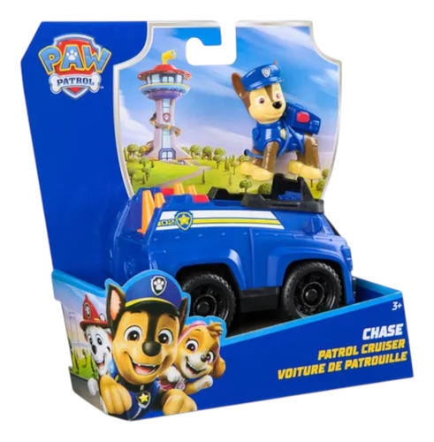 Paw Patrol Vehículo Con Personaje 16 Cm Chase