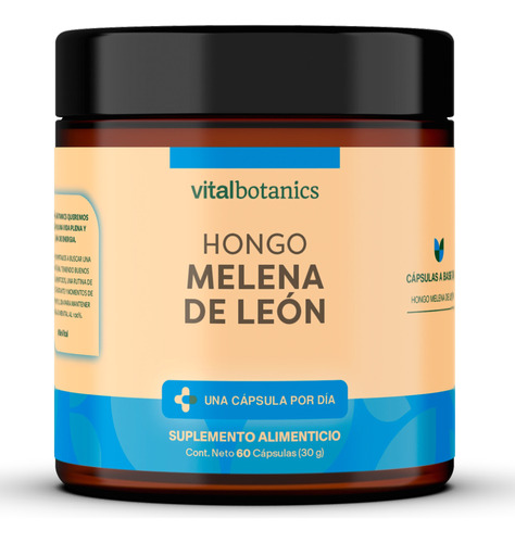 Hongo Melena De Leon Nootropico 60 Capsulas | Vitalbotanics