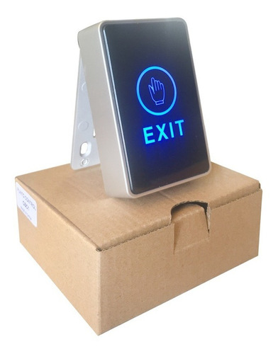 Botón Pulsador Touch Con Luz Y Caja Control De Acceso