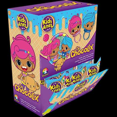 Kids Anel Pop Fun Chocolix  Kit Com 32