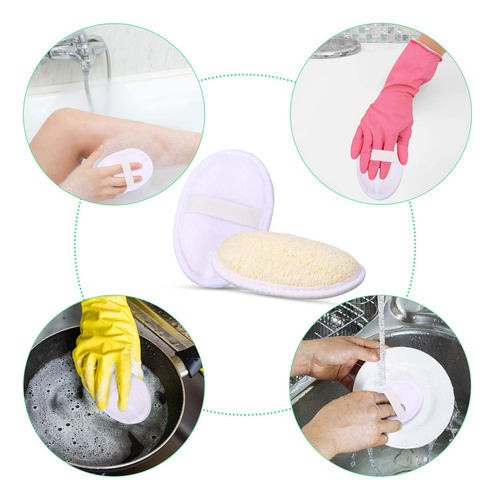 24 Piezas Exfoliante De Lufa Pad Cuerpo Scrubber Baño Ducha