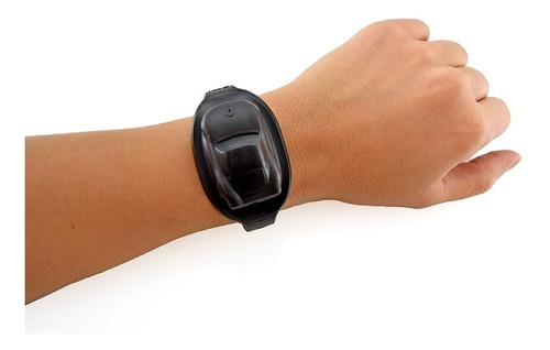 Imagen 2 de 7 de Pulseras Sanitizantes Auto Negro Niños Luminares