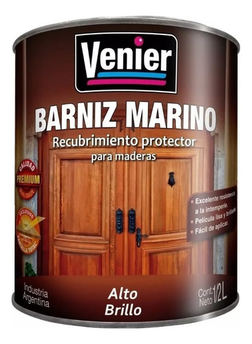 Barniz Marino Venier Protector Maderas Alto Brillo 500ml 