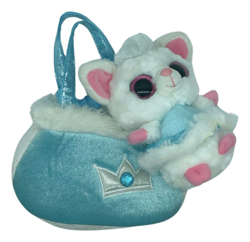 Peluche Aurora Fancy Pals Princesa Hielo Pammee Lemur Yoohoo Azul Claro