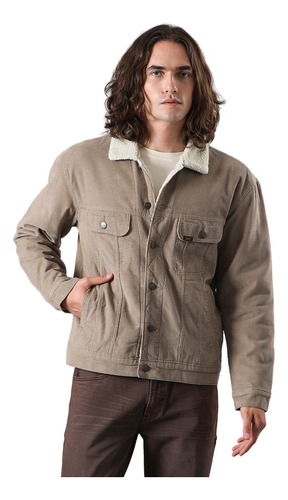 Chaqueta Hombre Relaxed Corduroy Jacket Beige