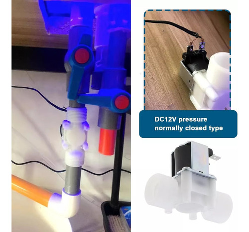 3 Piezas Electrovalvula 1/2 Agua Solenoide 12v Para Arduino