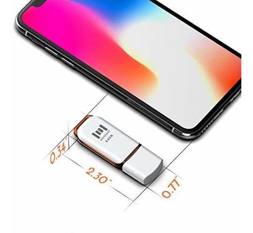 Mosdart - Memoria Usb 2.0 De 64 Gb (2 Unidades, 64 Gb, Con L