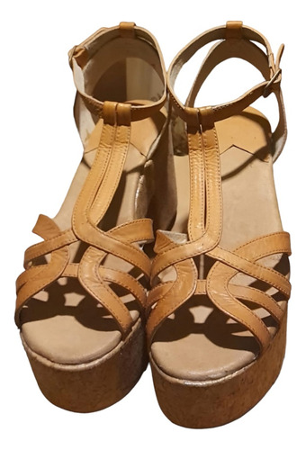 Sandalias Mujer Cuero Talle 40