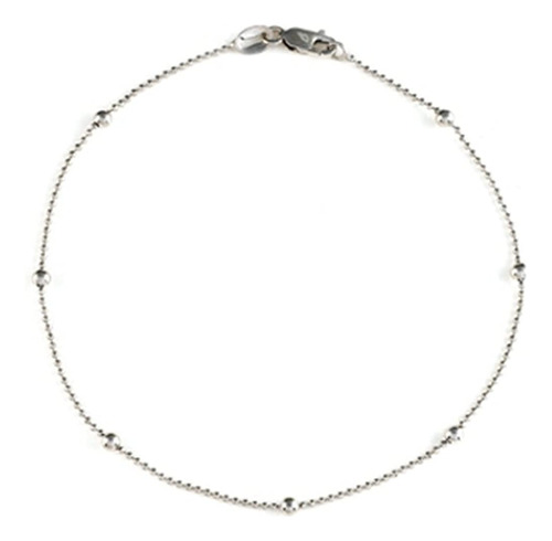 Finejewelers 10 Pulgadas Pulsera De Tobillo De Plata Esterli