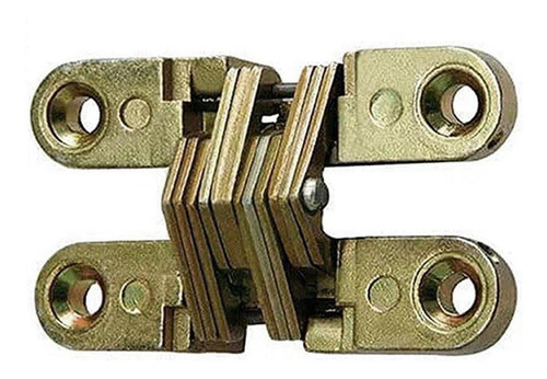 Kit 2 Dobradiça Invisível 70mm Cruz Para Portas Interna
