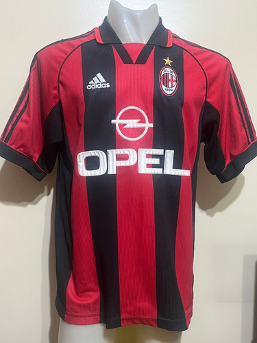 Camiseta Milan Italia 1998 1999 2000 Maldini #3 Tanogol T. L