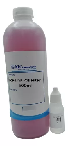 Kit Reparación Resina Poliester 750 Ml Con Endurecedor y Fibra De Vidrio