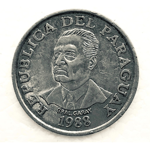 * Paraguay 10 Guaraníes De 1988. F. A. O. Km# 167