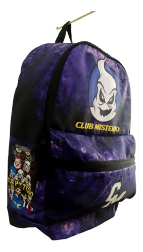 Mochila Club Misterio Fede Vigevani Payasos Deep Web Negro Fantasma