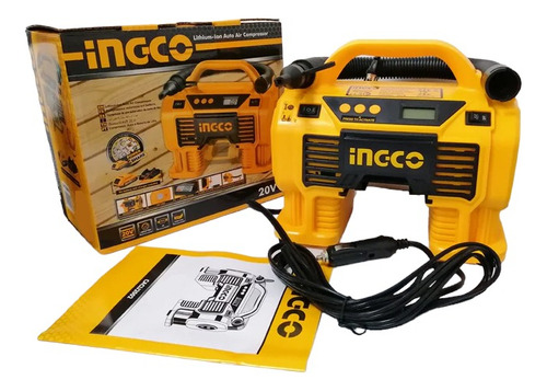 Compresor Inflador De Llanta 160psi Inalambrico 20v Luz Led