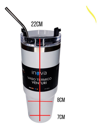 Imagen 9 de 10 de Vaso Termico Acero Inoxidable Auto Camping 900 Litros Inova