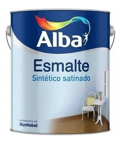 Esmalte Sintetico Alba Standard Blanco Satinado 1l Pintumm