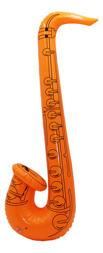 5 Saxofones Inflables Grande 70cm Fiesta Batucada Boda