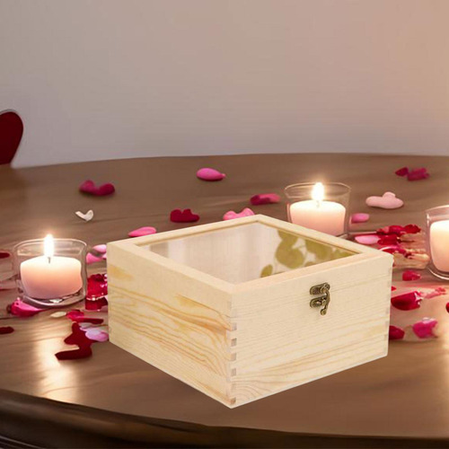 Caja De Flores Preservadas, Caja De Regalo Vacía 23x23x12cm