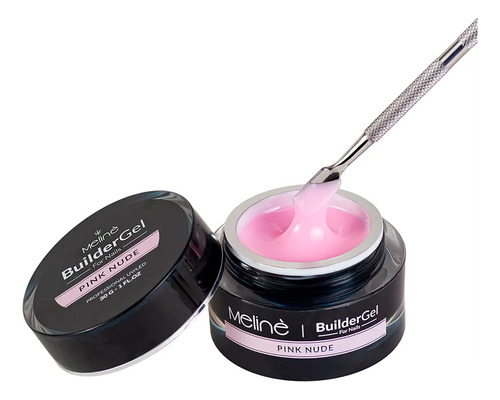 Meline Builder Gel Gel Construccion Uñas Led Pink Nude 30gr