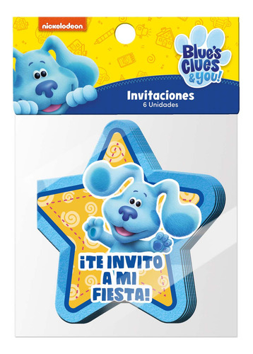 Set 6 Invitaciones Las Pistas De Blue